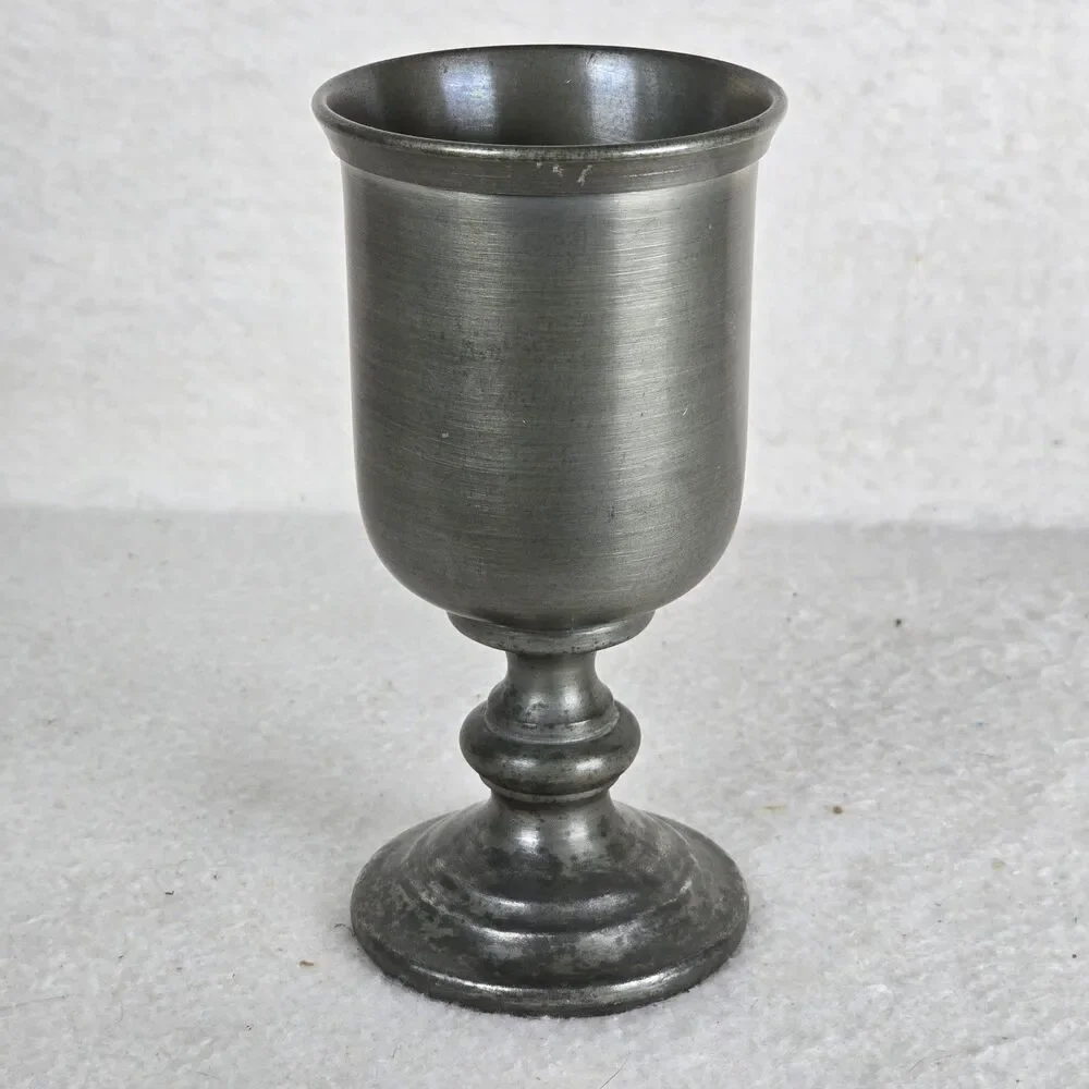 Vintage Colonial Casting Company Statesmetal XIII Pewter Goblet Chalist 6